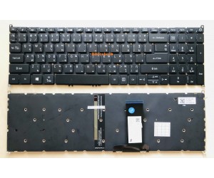 Acer Keyboard คีย์บอร์ด Aspire 7 A715-74G มีไฟ Back light ภาษาไทย อังกฤษ